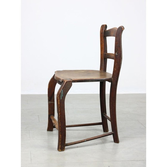 Image 1 of Alter patinierter Kinderstuhl, 1890er Jahre