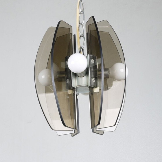Image 1 of Hängeleuchte aus Glas, Italien 1970