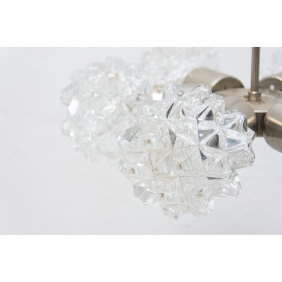 Image 1 of Vintage-Kronleuchter aus geschliffenem Glas für Kamenický Šenov, Tschechoslowakei 1970