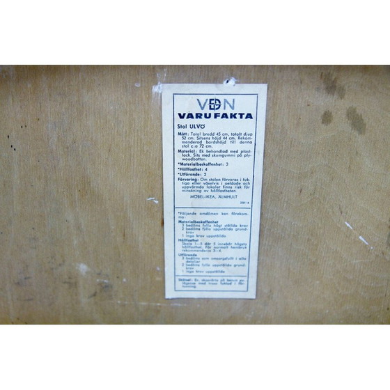 Image 1 of Satz von 6 Stühlen aus Eichenholz von Erik Wörtz, 1960