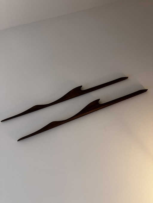 Mid Century Wand Vögel Kranich