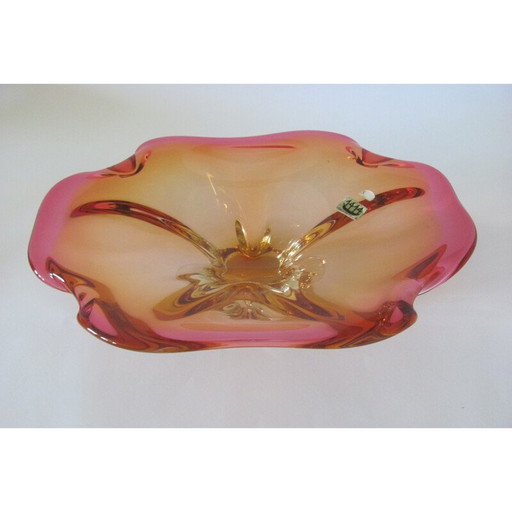 Schale aus metallurgischem Glas, Tschechoslowakei 1960er Jahre