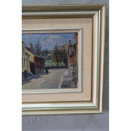 Image 1 of Modernes altes Ölgemälde von Carl Oscar Larsson, Schweden 1958