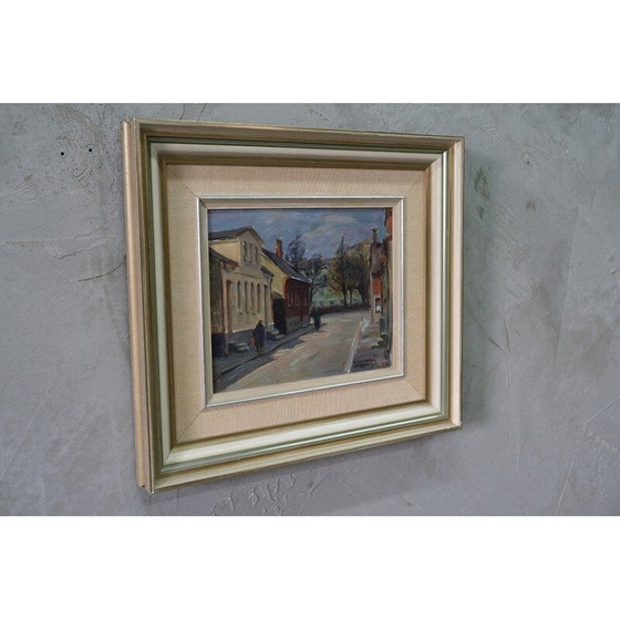 Image 1 of Modernes altes Ölgemälde von Carl Oscar Larsson, Schweden 1958