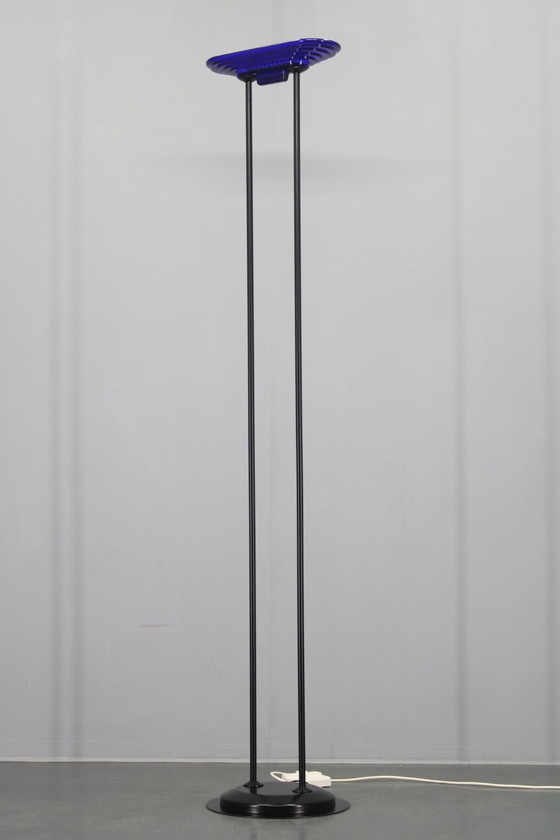 Image 1 of 1970S Halogen Stehleuchte mit Glasschirm ,Europa