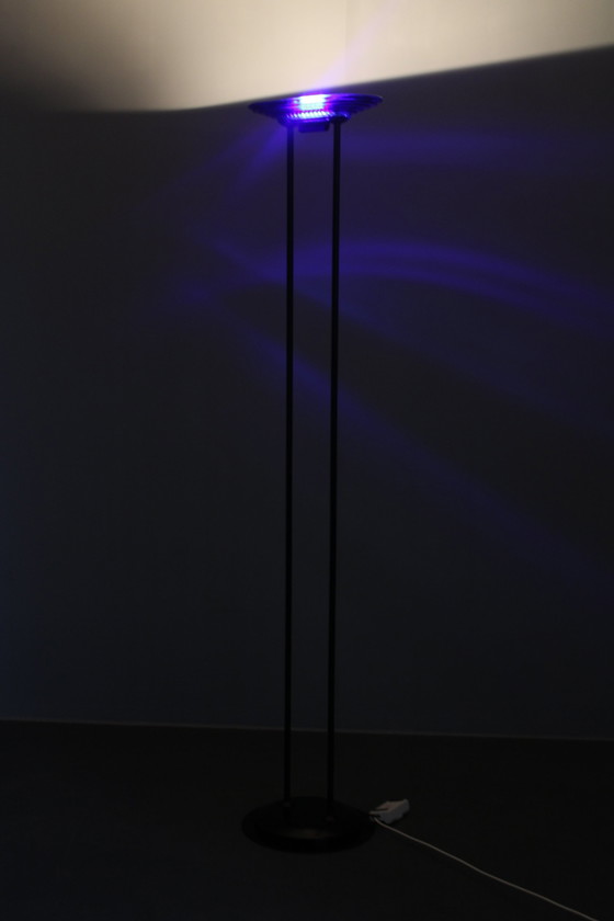 Image 1 of 1970S Halogen Stehleuchte mit Glasschirm ,Europa