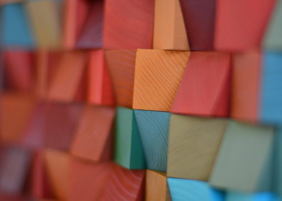 Image 1 of Kunst aus Holz "Sonnenblumen"