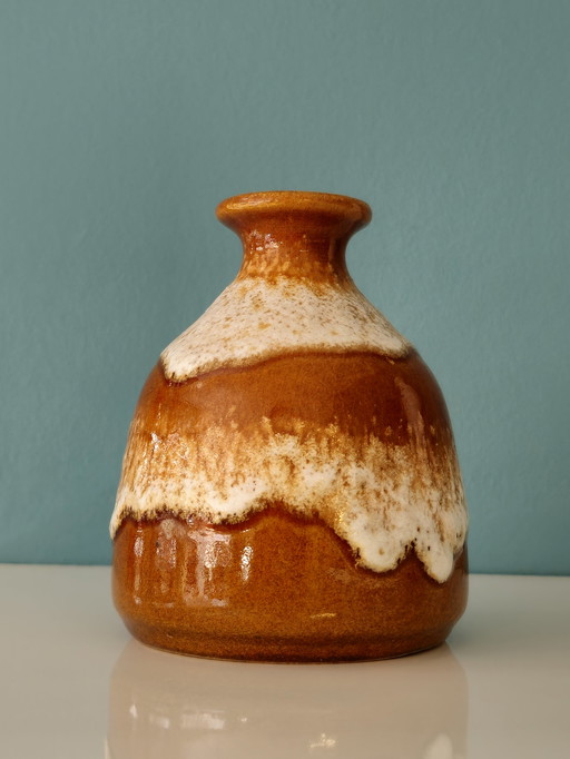 Vintage Bay Keramik West Deutschland Vase Vase Braun