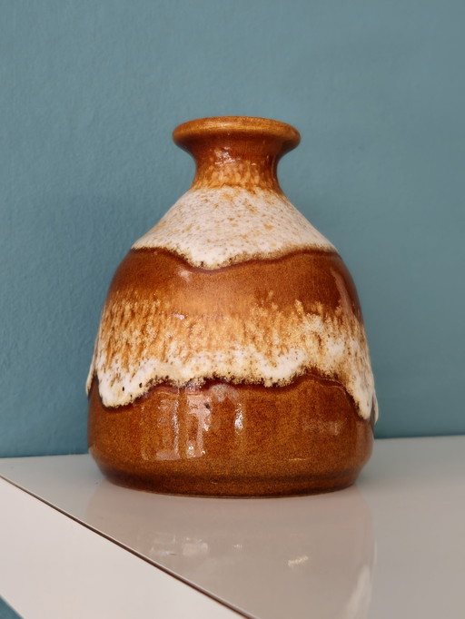 Vintage Bay Keramik West Deutschland Vase Vase Braun