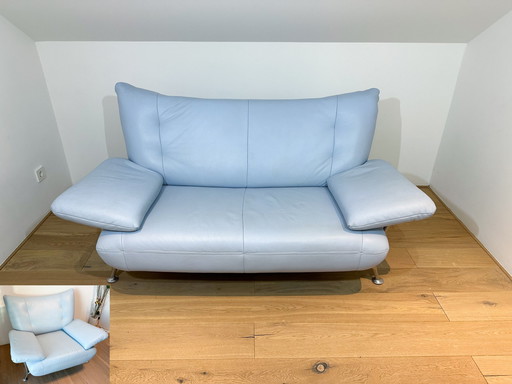 Leder-Couch Und -Sessel