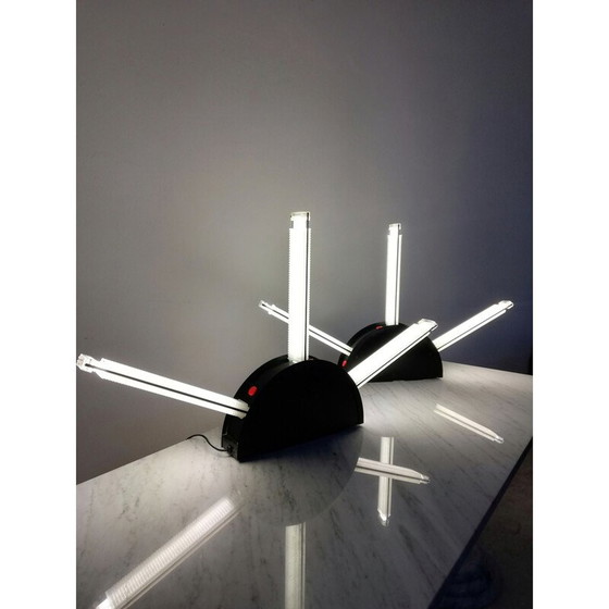 Image 1 of Ein Paar postmoderne Rha-Tischlampen von Boccato, Gigante & Zambusi für Zerbetto Padova