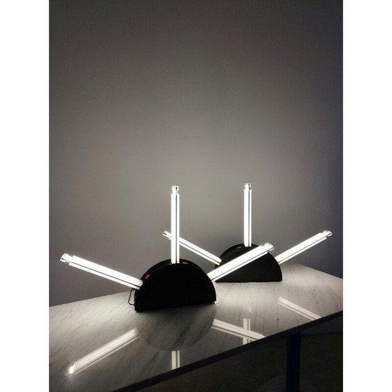 Image 1 of Ein Paar postmoderne Rha-Tischlampen von Boccato, Gigante & Zambusi für Zerbetto Padova