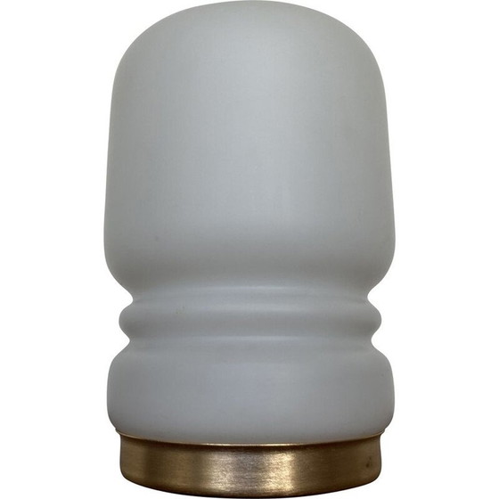 Image 1 of Vintage Glas-Tischlampe für Valasske Mezirici, Tschechoslowakei 1970