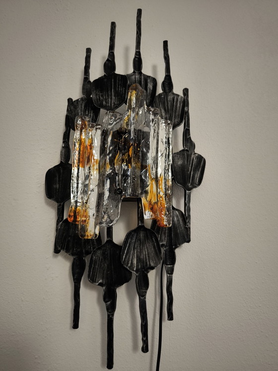 Image 1 of Brutalist Wandleuchte von Tom Ahlström & Hans Ehrlich