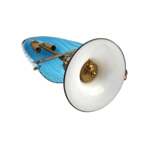 Image 1 of Vintage Tischlampe aus Muranoglas, Italien 1970