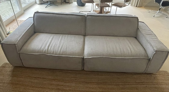 Image 1 of Designer Sofa von Fest Amsterdam - 3-Sitzer Edge mit Hocker in Polvere Beige Neuer Preis: 2987 €.