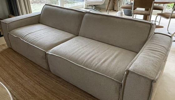 Image 1 of Designer Sofa von Fest Amsterdam - 3-Sitzer Edge mit Hocker in Polvere Beige Neuer Preis: 2987 €.