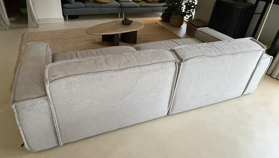 Image 1 of Designer Sofa von Fest Amsterdam - 3-Sitzer Edge mit Hocker in Polvere Beige Neuer Preis: 2987 €.