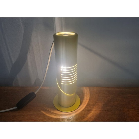 Image 1 of Mid Century gelbe Tischlampe, Italien 1970er