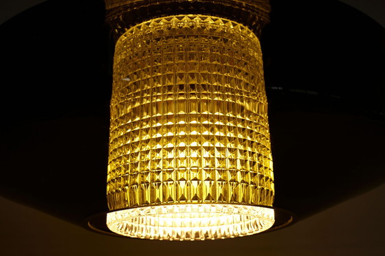 Image 1 of Glas-Hängeleuchte, entworfen von Carl Fagerlund für Orrefors, Schweden, 1960er Jahre.