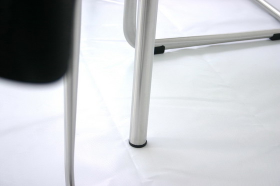 Image 1 of Tecta Kragtisch, Esstisch / dining table, glass table with stainless steel frame to B20, B25