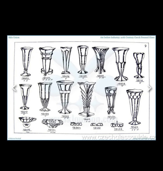 Image 1 of Satz Artdeco-Vasen Böhmisches Glas 1930er Jahre Stolzle lila bernstein