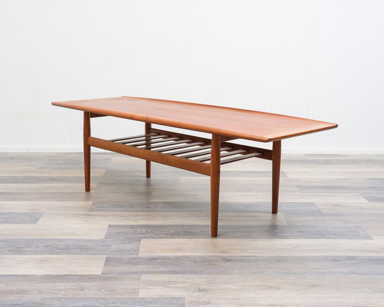 Image 1 of Dänischer Couchtisch Design, Grete Jalk, Teakholz 60Er Jahre