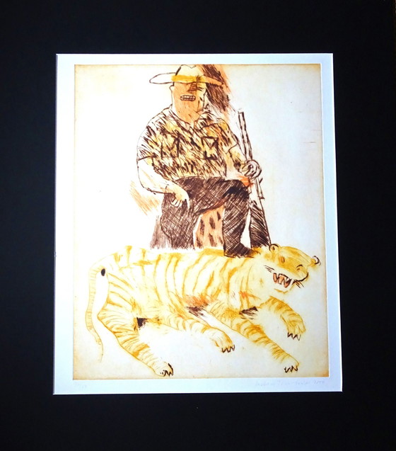 Image 1 of Robert Terwindt "Hunter" Radierung