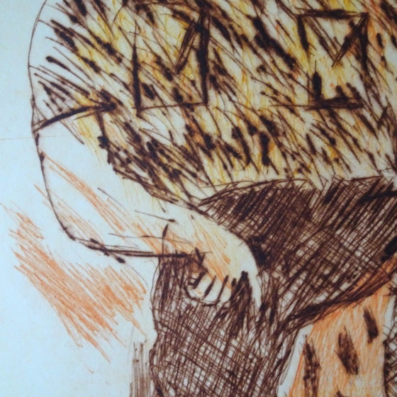 Image 1 of Robert Terwindt "Hunter" Radierung