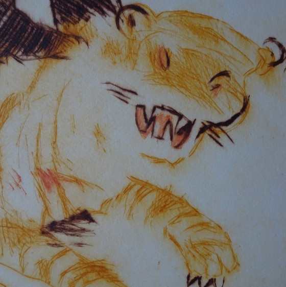 Image 1 of Robert Terwindt "Hunter" Radierung