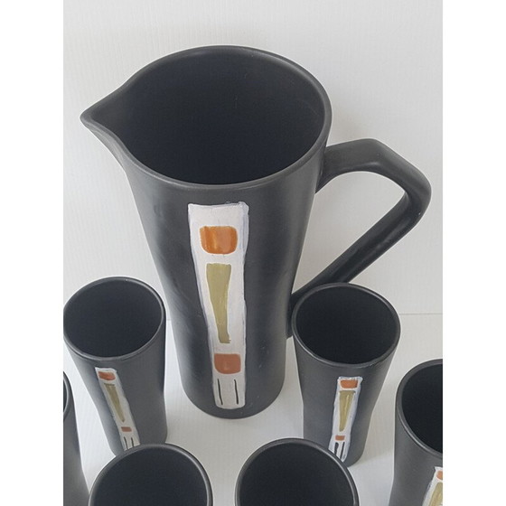 Image 1 of Orangeade-Set aus Keramik, 1950