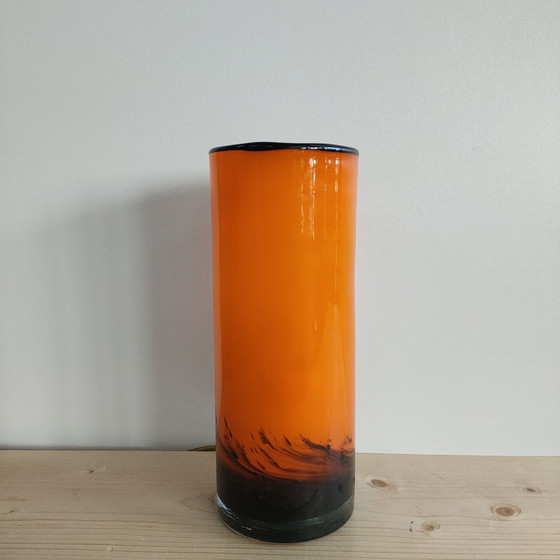 Image 1 of Vintage Glas Lampe 1970er (Stil)