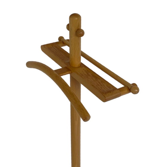 Image 1 of Vintage Skandinavisch gemacht - Dressboy / Valet Stand - Helle Eiche / Kiefer