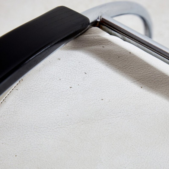 Image 1 of Vintage "Notorious" Sessel aus Chromstahl und Leder von Massimo Iosa Ghini für Moroso, Italien 1980