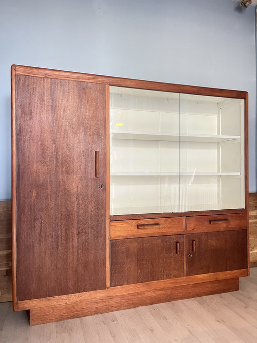 Mid Century Vitrinenschrank Buffetschrank