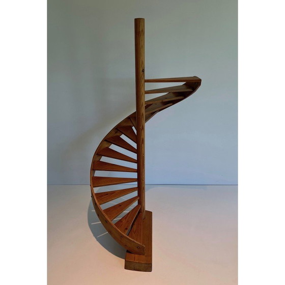 Image 1 of Alte Maîtrise-Treppe aus Tanne, 1950