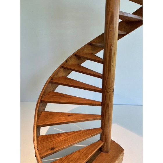 Image 1 of Alte Maîtrise-Treppe aus Tanne, 1950