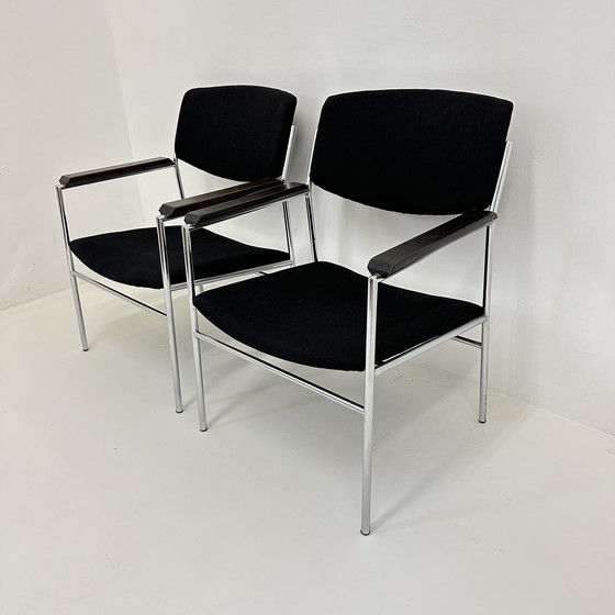 Image 1 of Gijs van der Sluis Minimalistischer Loungesessel, 1970er Jahre