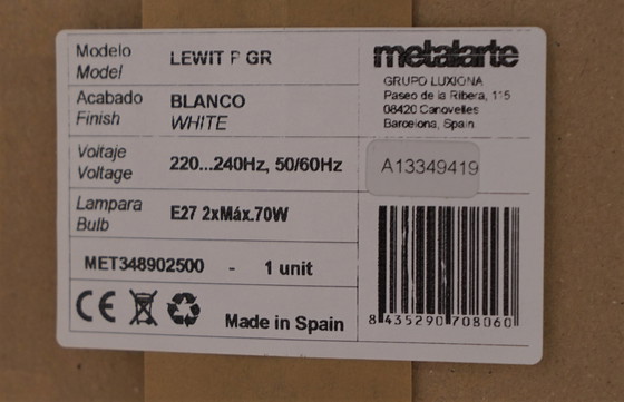 Image 1 of Metalarte LEWIT p gr Stehlampe weiß (NEU)