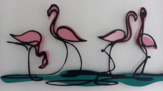 Image 1 of Metall-Flamingos