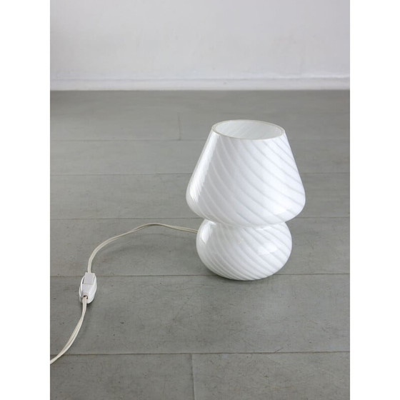 Image 1 of Tischlampe mit Pilz aus Muranoglas, 1970er Jahre