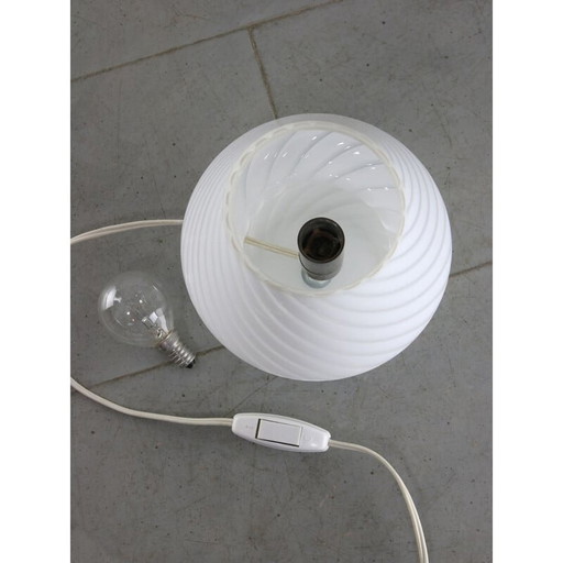 Tischlampe mit Pilz aus Muranoglas, 1970er Jahre