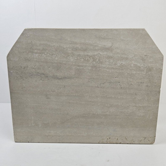 Image 1 of Zeitschriftenständer aus Travertin, Italien 1990