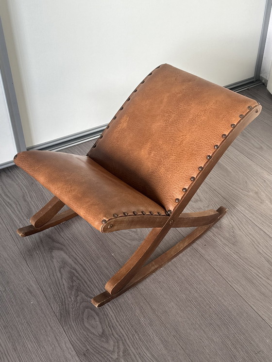 Image 1 of Vintage Leg Swing Fußhocker Hocker