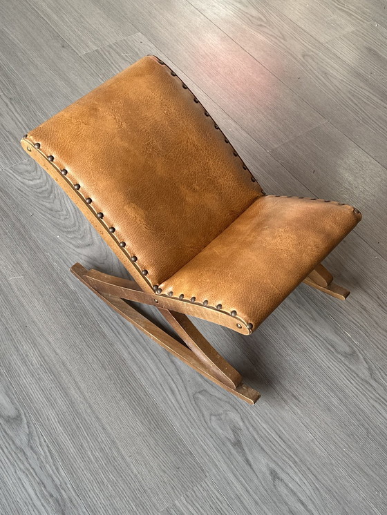 Image 1 of Vintage Leg Swing Fußhocker Hocker