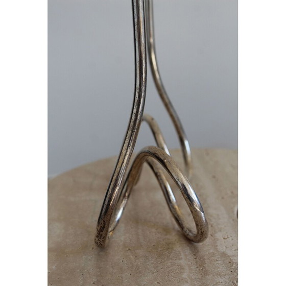 Image 1 of Vintage Kerzenhalter mit 2 Kerzen, Italien 1970