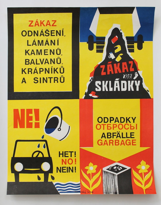 Image 1 of Touristisches Informationsplakat aus den 1960er Jahren