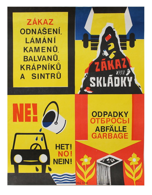 Touristisches Informationsplakat aus den 1960er Jahren