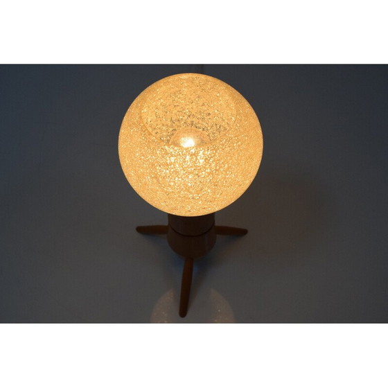 Image 1 of Vintage Tischlampe aus Kunststoff und Holz für Uluv, Tschechoslowakei 1960er Jahre