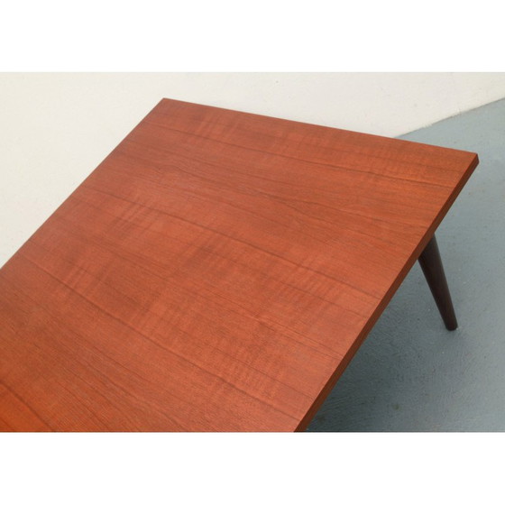 Image 1 of Viereckiger Couchtisch aus Teakholz, 1960er Jahre